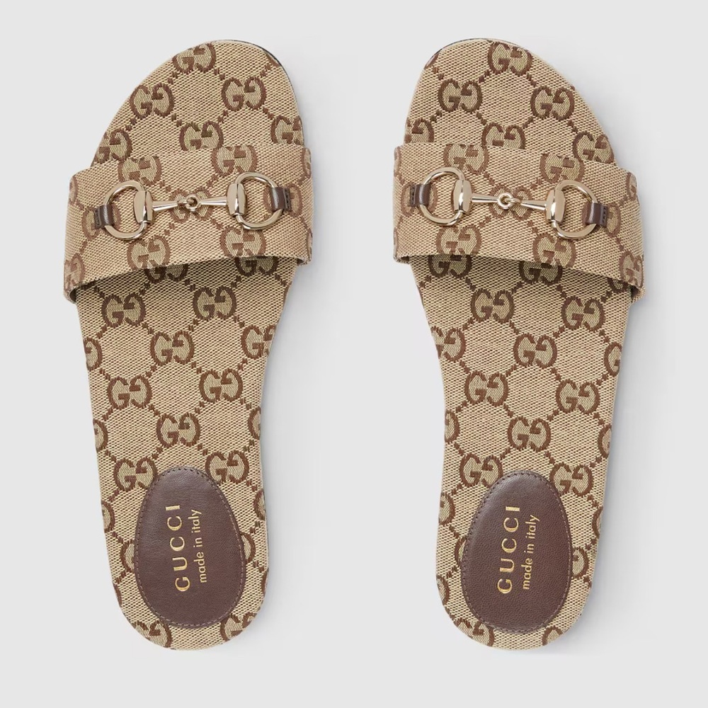 Gucci GG Women's slide sandal with Horsebit; 39